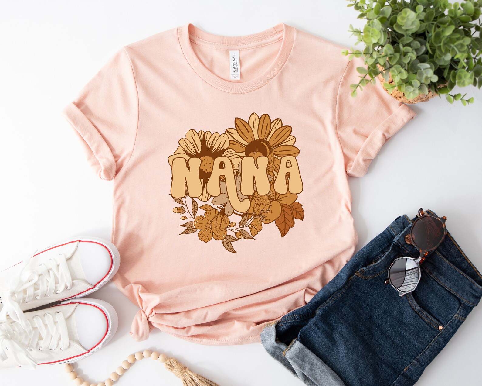 NANA Tropical Floral Graphic Tee 
