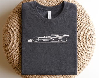 Embroidered Formula 1 Car T-shirt, Embroidered Racing Shirt, F1 Shirt, F1 Fan Shirt, Embroidered F1 Sweatshirt, Sunday Racing Club Shirt