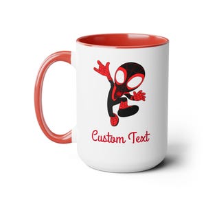 Miles Morales Two-Tone Coffee Mugs, 15oz