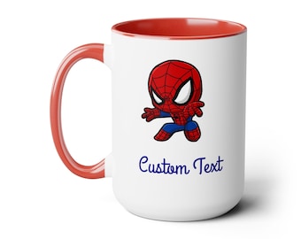 Tazze da caffè bicolore Spider-Man, 15 once