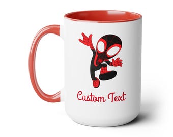 Tazze da caffè bicolore Miles Morales, 15 once