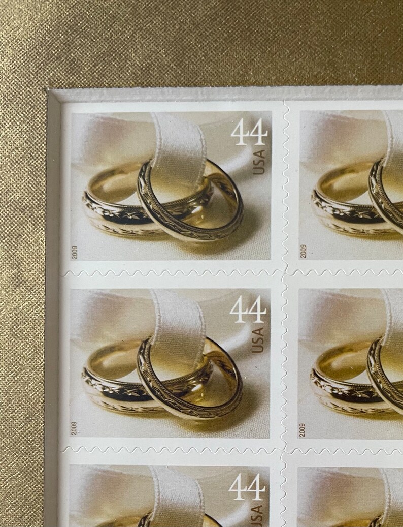 Framed USPS Wedding Postage Stamps Etsy