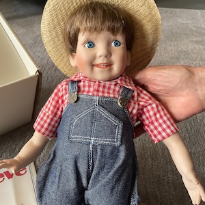 Danbury Mint &quot;Posing Farmer Steve&quot; Doll