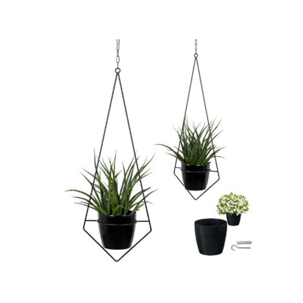 Elegant 90 cm Hanging Flower Stand | Wall-mounted Metal Plant Holder, Pot Rack, Floral Decor, pflanzenständer, blumenregal