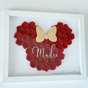 Flower Box | Paper Rose Shadow Box | Customized Gift for Birthdays, Anniversary, Valentine&#39;s Day, Mother&#39;s Day, Romance, Love