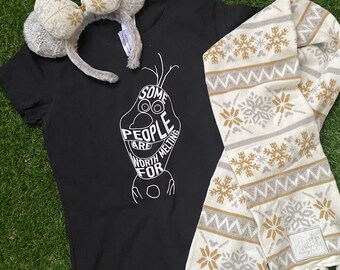 Camiseta Olaf Snowman Disney para hombres y mujeres - Camiseta de personaje de la película Frozen - ¡Perfecta para los parques de Disney y los fans de Frozen! - Personaje - Parque