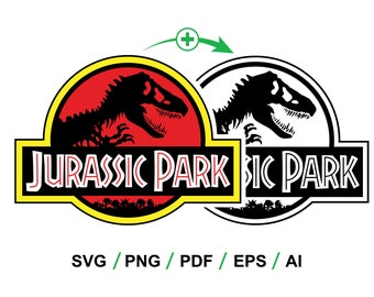 Logo Jurassic Park Classic : Couleur + Noir (svg, png, pdf, eps, ai)