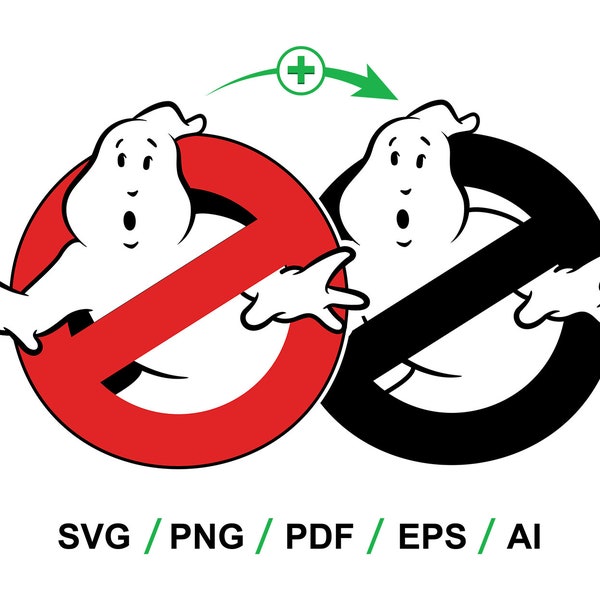 Logo Ghostbusters Classic : Couleur + Noir (svg, png, pdf, eps, ai)
