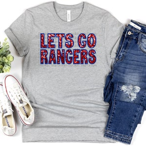 Rangers DTF Transfers Texas Baseball DTF Transfers Faux Glitter DTF Transfers Faux Embroidery Png Rangers