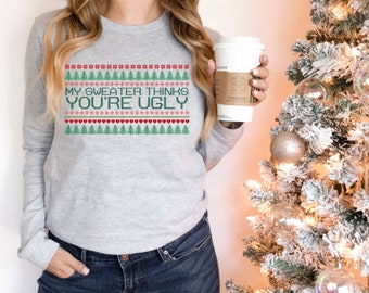 Ugly Christmas Sweater DTF Transfer: Holiday Design
