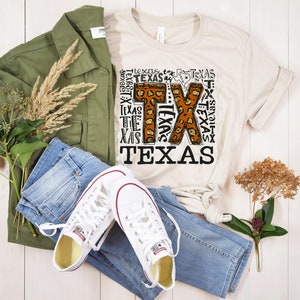 Glitter Leopard Print Texas DTF Transfer, Texas DTF Transfer, Leopard Print DTF Transfer