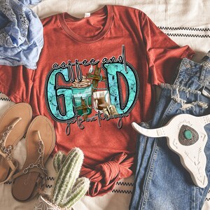 Coffee And God DTF Transfer: Faith Religious Print