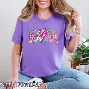 Mama Pink Dalmatian Dots Lightning Bolt DTF Transfer, Mom DTF Transfer, Mother&#39;s Day DTF Transfer