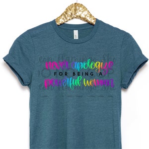 Powerful Woman DTF Transfer: Ready To Press