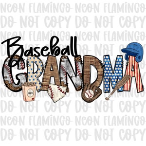 Baseball Oma DTF Transfer Baseball DTF Transfer