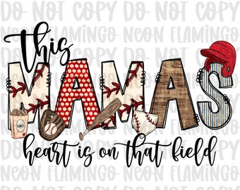 Baseball Grandma DTF Transfer: Nana's Heart on The Field
