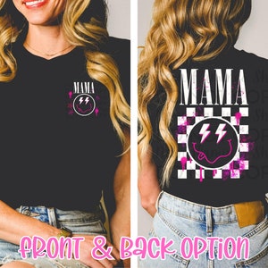 Mama White DTF Transfer Set | Mom DTF Transfer | Mother&#39;s Day DTF Transfer