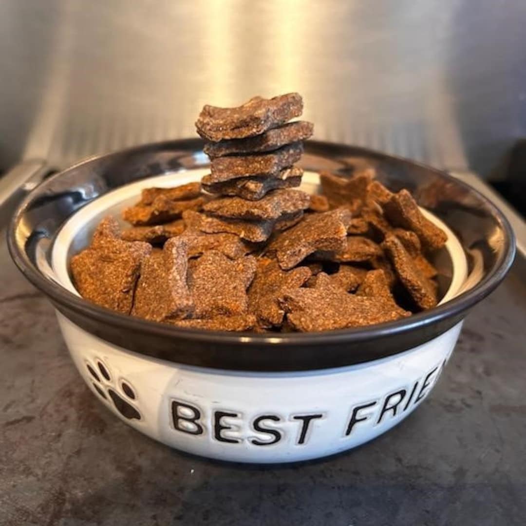 Handmade Chicken Dog Treats in Small Batches 8oz Crunchy Treats Organic Chicken is the 1st