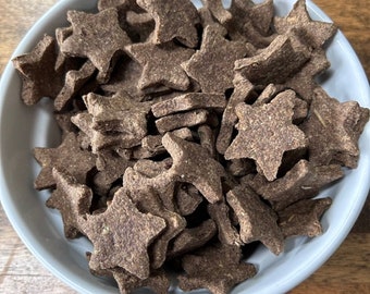 Galletas de pavo orgánicas artesanales para perros: Galletas crujientes con forma de estrella (226 g)