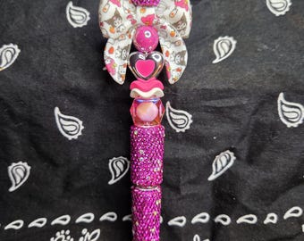 Rhinestone Pens with Charms and Bows – Various Styles and Colors