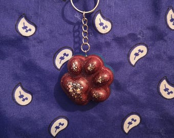 Assorted Paw Print Keychains
