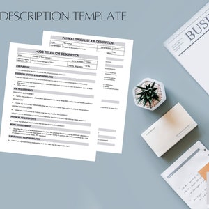JOB DESCRIPTION TEMPLATE & sample