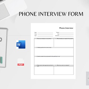 PHONE INTERVIEW FORM