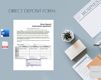 DIRECT DEPOSIT FORM