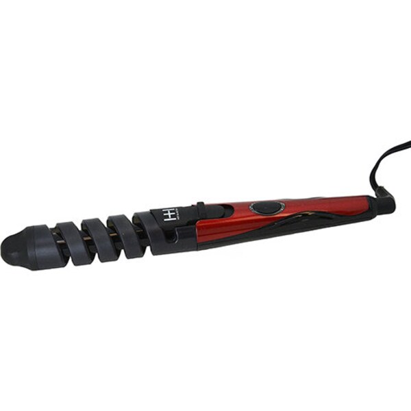 Annie Hot & Hotter Ceramic Spiral Curling Iron 3/4" Black/Red