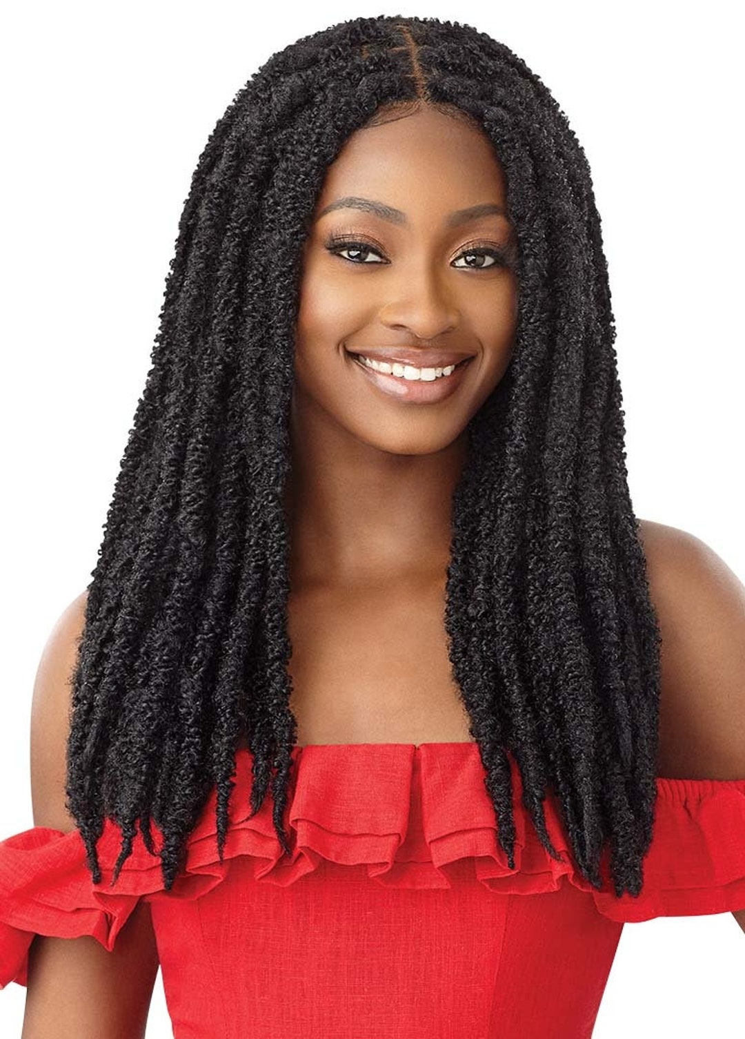 Butterfly Locs Braided 4X4 Lace Wig Butterfly Locs 22 Etsy