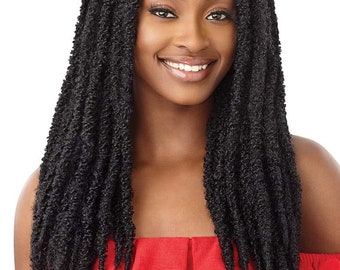 Butterfly locs Braided 4X4 Lace wig - Butterfly Locs 22"