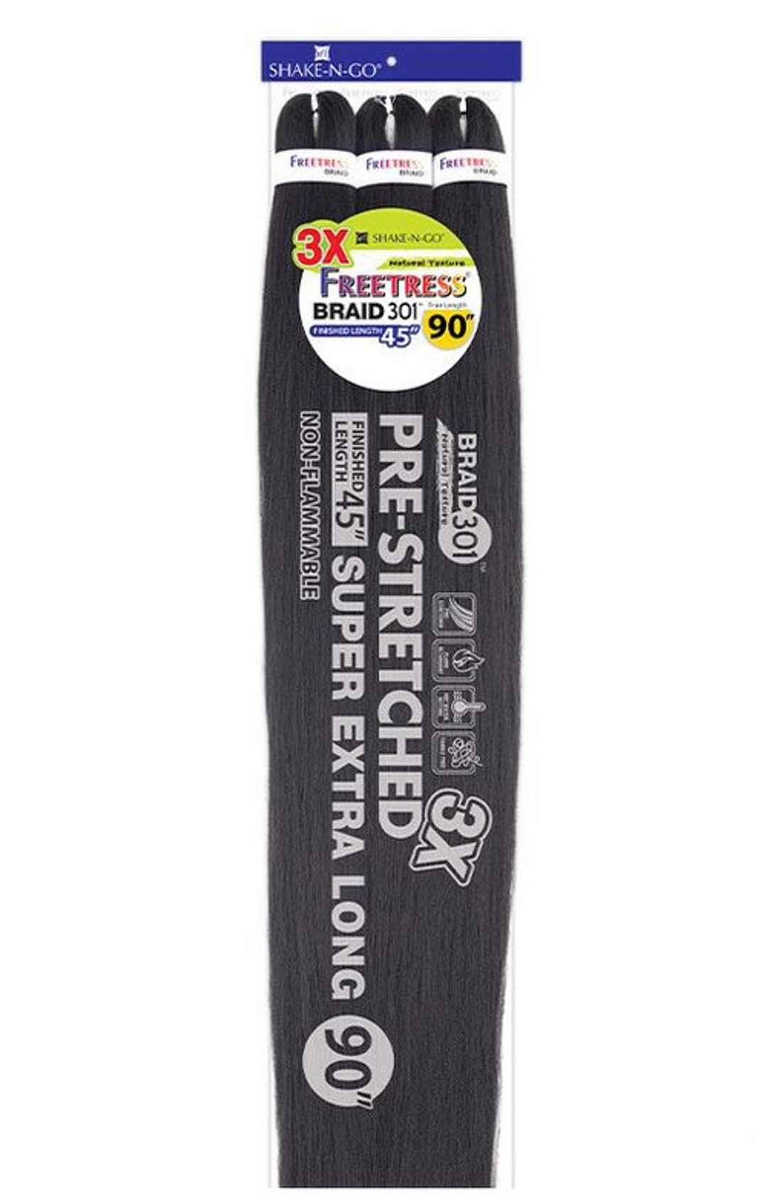 Freetress Prestretched Braiding Hair 3X BRAID 301 9045 Etsy