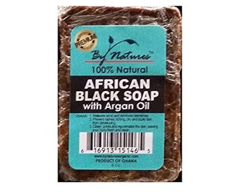 By Natures African Black Bar Soap[Argan]