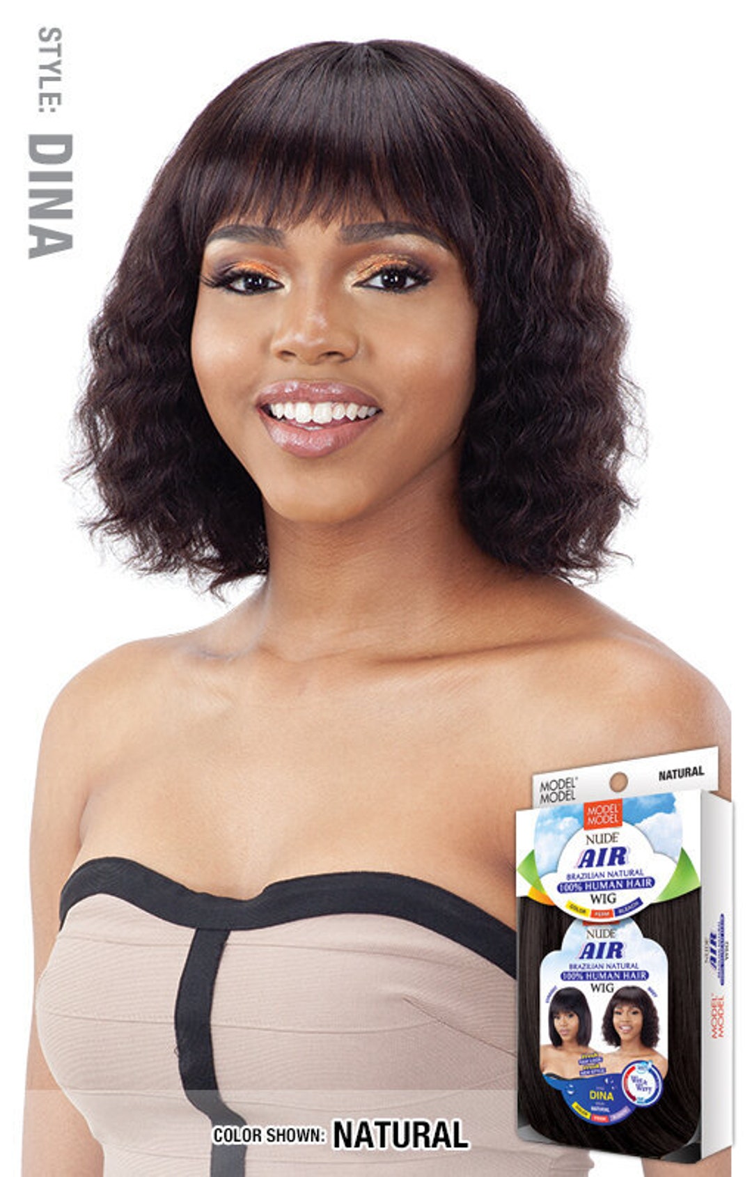 100 Human Hair Wet and Wavy Bob Style Wigdina Etsy