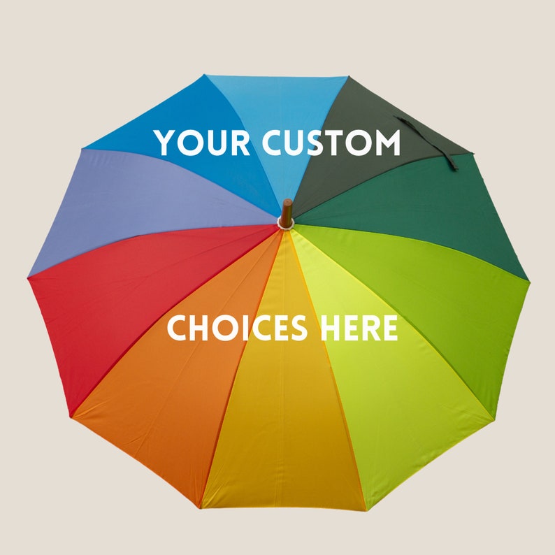 Fully Customizeable Multisized Umbrella for Any Occasion, UV