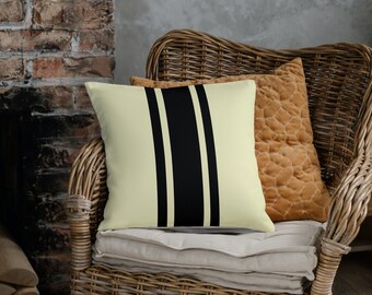 Outdoor pillow, Modern farmhouse striped outdoor throw pillow, porch pillow, patio pillow, outdoor decorative accent pillow gift for her.