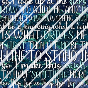 Wish Lyrics Seamless Pattern