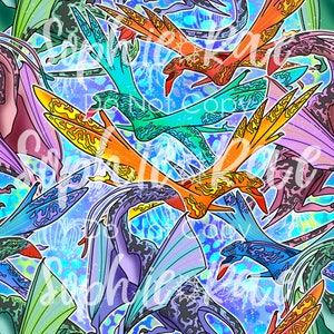 Banshees Seamless Pattern