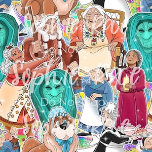 Grands & Nannies Seamless Pattern