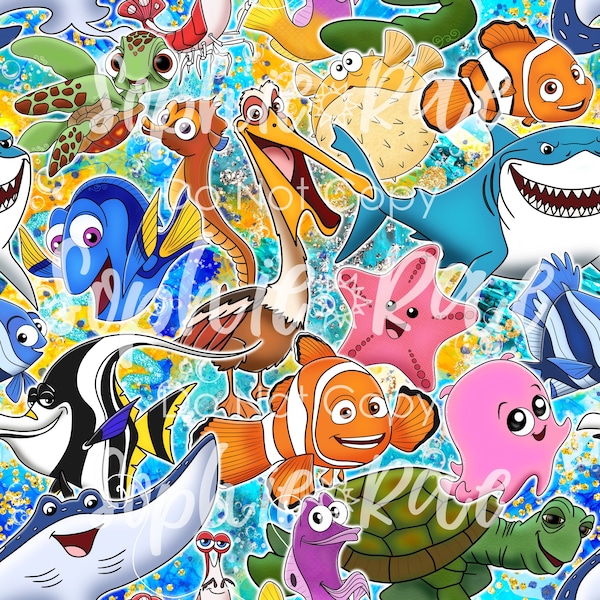 Fish Are Friends Seamless Pattern