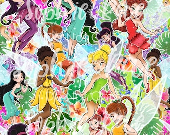 Pixie Hollow Seamless Pattern
