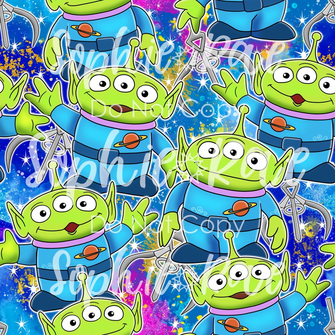 Aliens Seamless Pattern - Etsy