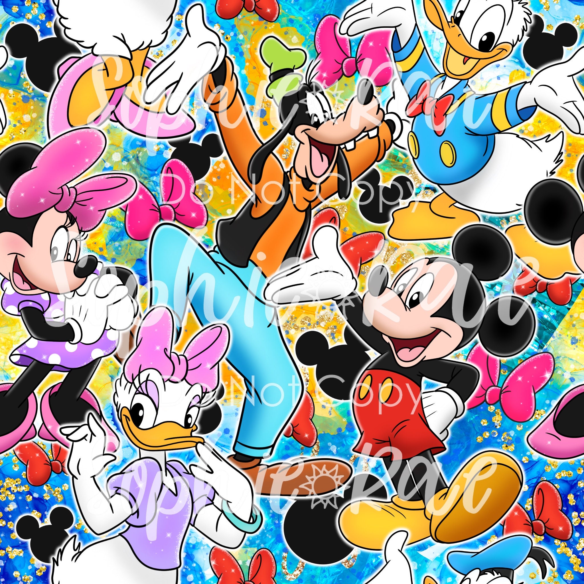 Fab 5 Seamless Pattern