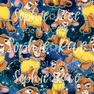 Talking Goat Seamless Pattern