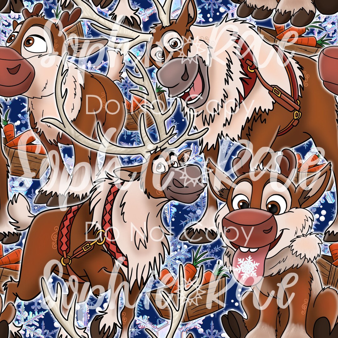 Reindeer Seamless Pattern - Etsy