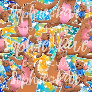 Kängurus Seamless Pattern