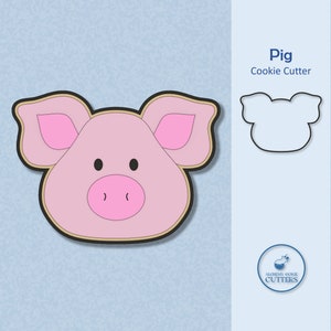 Pig Cookie Cutter - Farm Animal Cookies