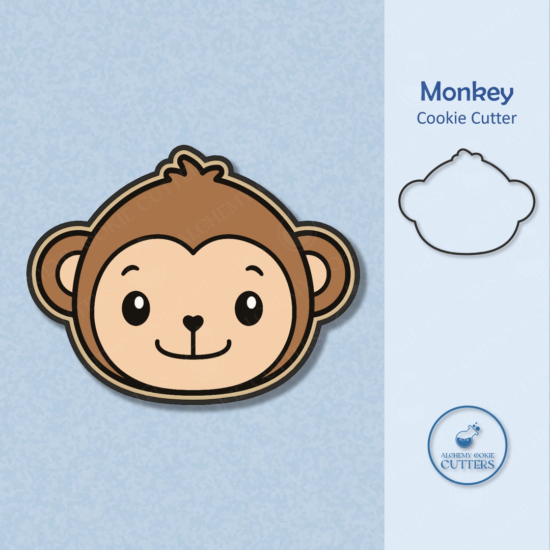 Monkey Cookie Cutter: Safari Animal Treats - Etsy