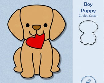 Boy Puppy Cookie Cutter
