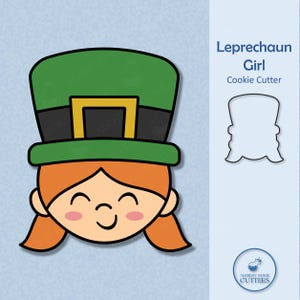 Leprechaun Girl Cookie Cutter - St. Patrick&#39;s Day Cookie Cutters